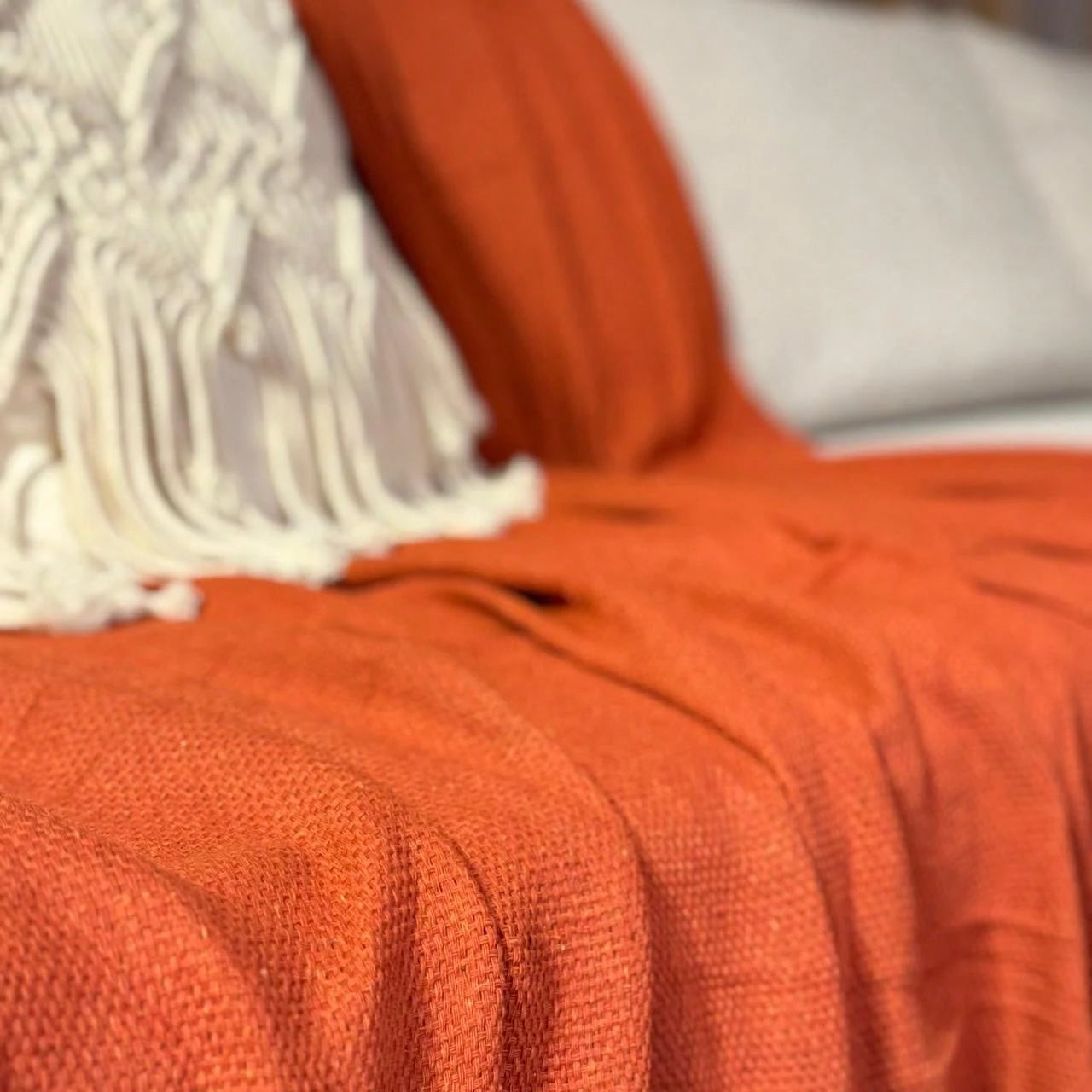 Manta Para Sofá king Decoração Boho