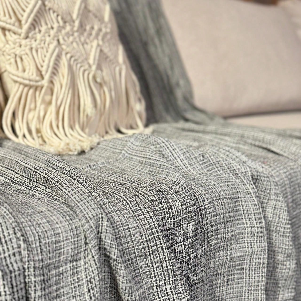 Manta Para Sofá king Decoração Boho