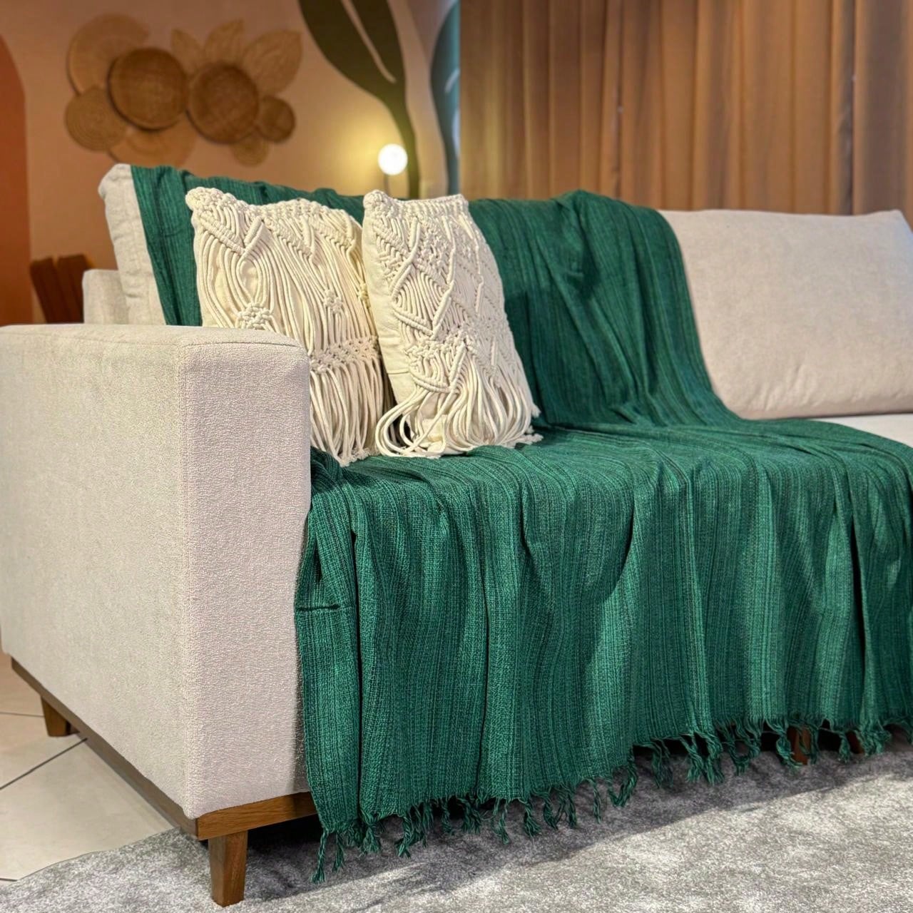 Manta Para Sofá king Decoração Boho