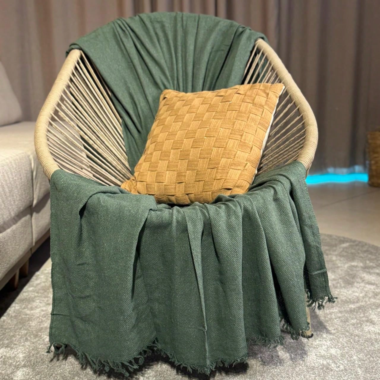 Manta Para Sofá king Decoração Boho