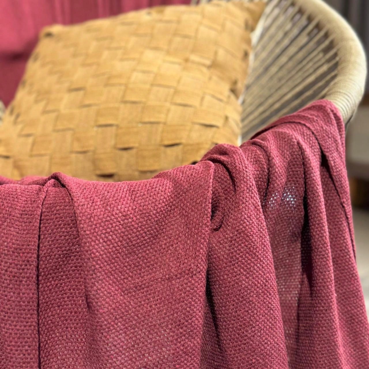 Manta Para Sofá king Decoração Boho