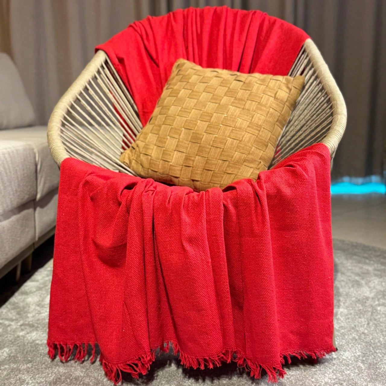 Manta Para Sofá king Decoração Boho