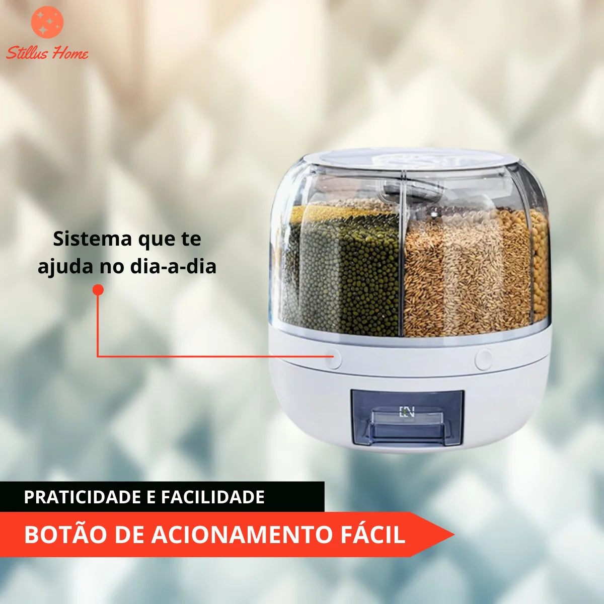 DISPENSER GIRATÓRIO DE ALIMENTOS