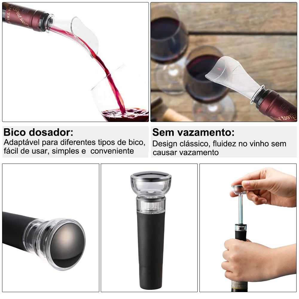 ABRIDOR DE VINHO SACA ROLHAS ELÉTRICO