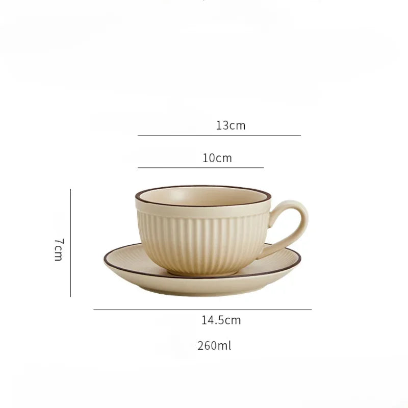 CANECA DE CAFÉ LUXO ESTILO RETRÕ