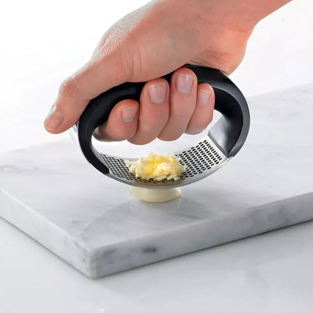 Espremedor Amassador Triturador De Alho Inox Manual Cozinha