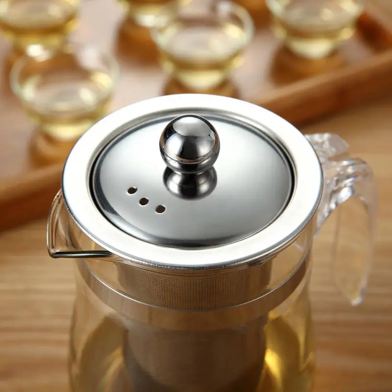 Chaleira Chá Vidro Infusor 750ml Bule Chá