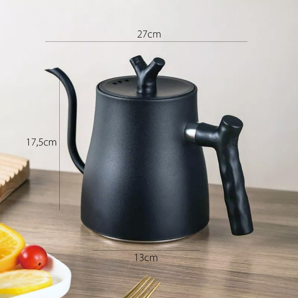 Chaleira Inox Escovado 1.5l Bico Fino Chá Café