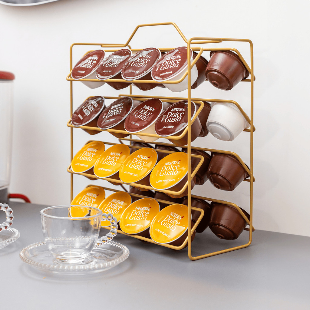 Suporte Porta Cápsulas Dolce Gusto 32 Cápsulas Café Aço