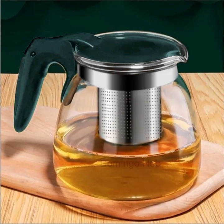 Chaleira Chá Vidro Infusor 750ml Bule Chá