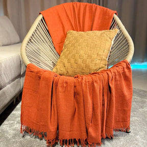 Manta Para Sofá king Decoração Boho