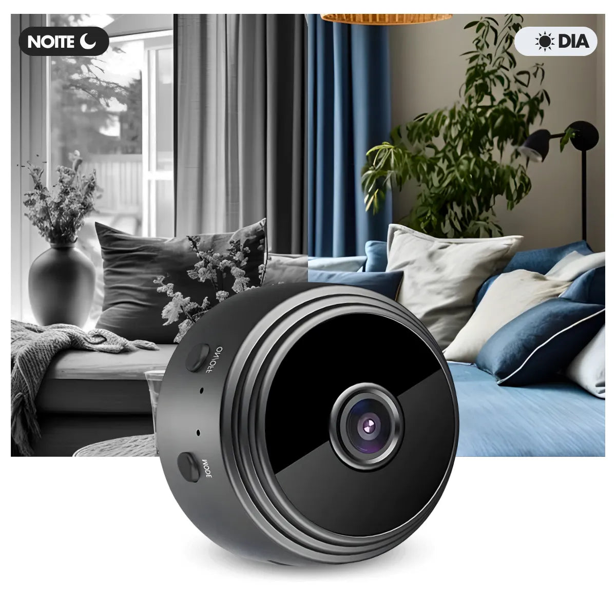 Mini  Câmera Espiâ A9 wifi com sensor e visao noturna