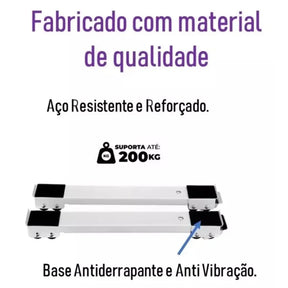 SUPORTE BASE PARA MAQUINAS DE LAVAR E GELADEIRAS