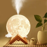 Umidificador  Aromatizador Luminaira Abajur Lua Cheia 3D