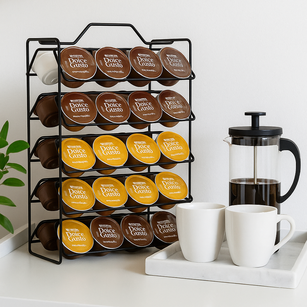 Suporte Porta Cápsulas Dolce Gusto 32 Cápsulas Café Aço