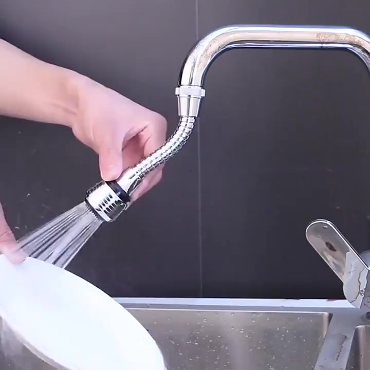 Arejador De Torneira Bico Extensor Chuveirinho Para Torneira Pia Cozinha Articulado Gourmet Cromado