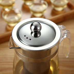Chaleira Chá Vidro Infusor 750ml Bule Chá