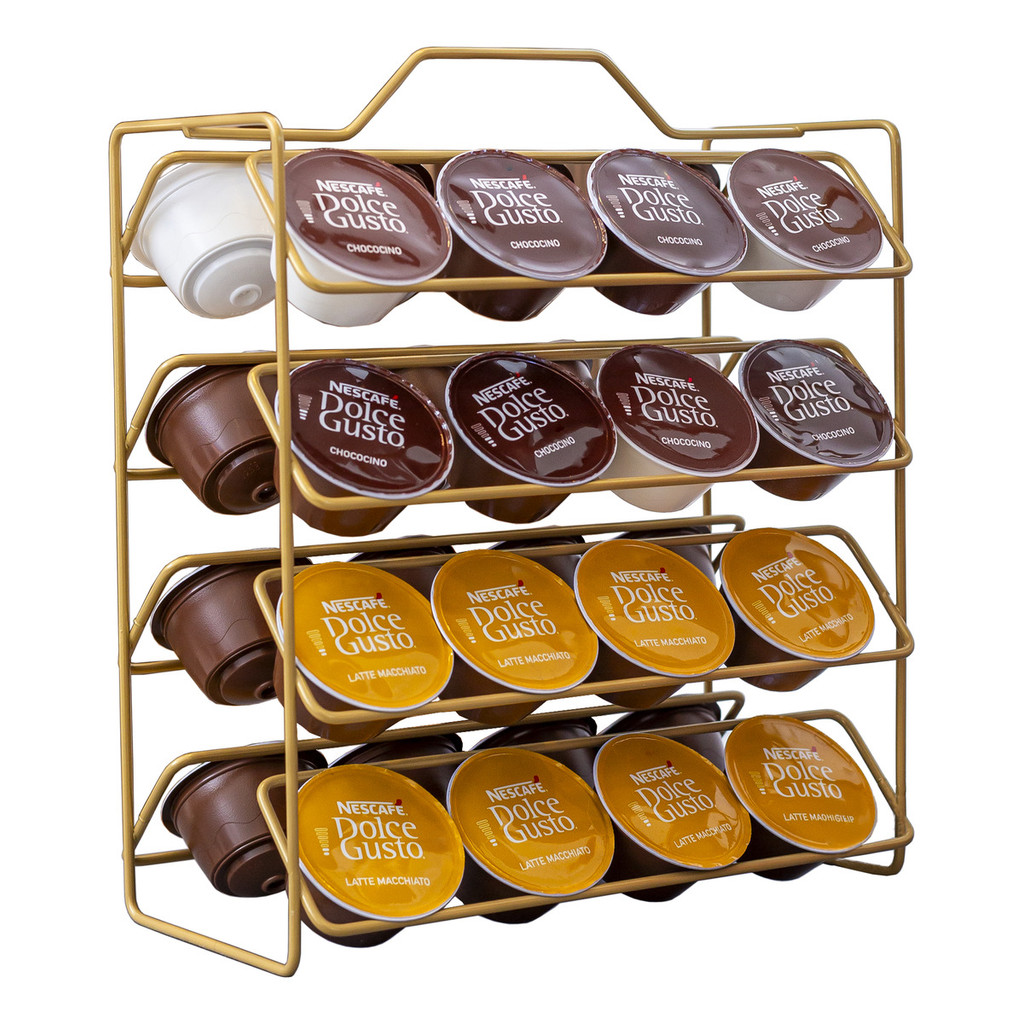Suporte Porta Cápsulas Dolce Gusto 32 Cápsulas Café Aço