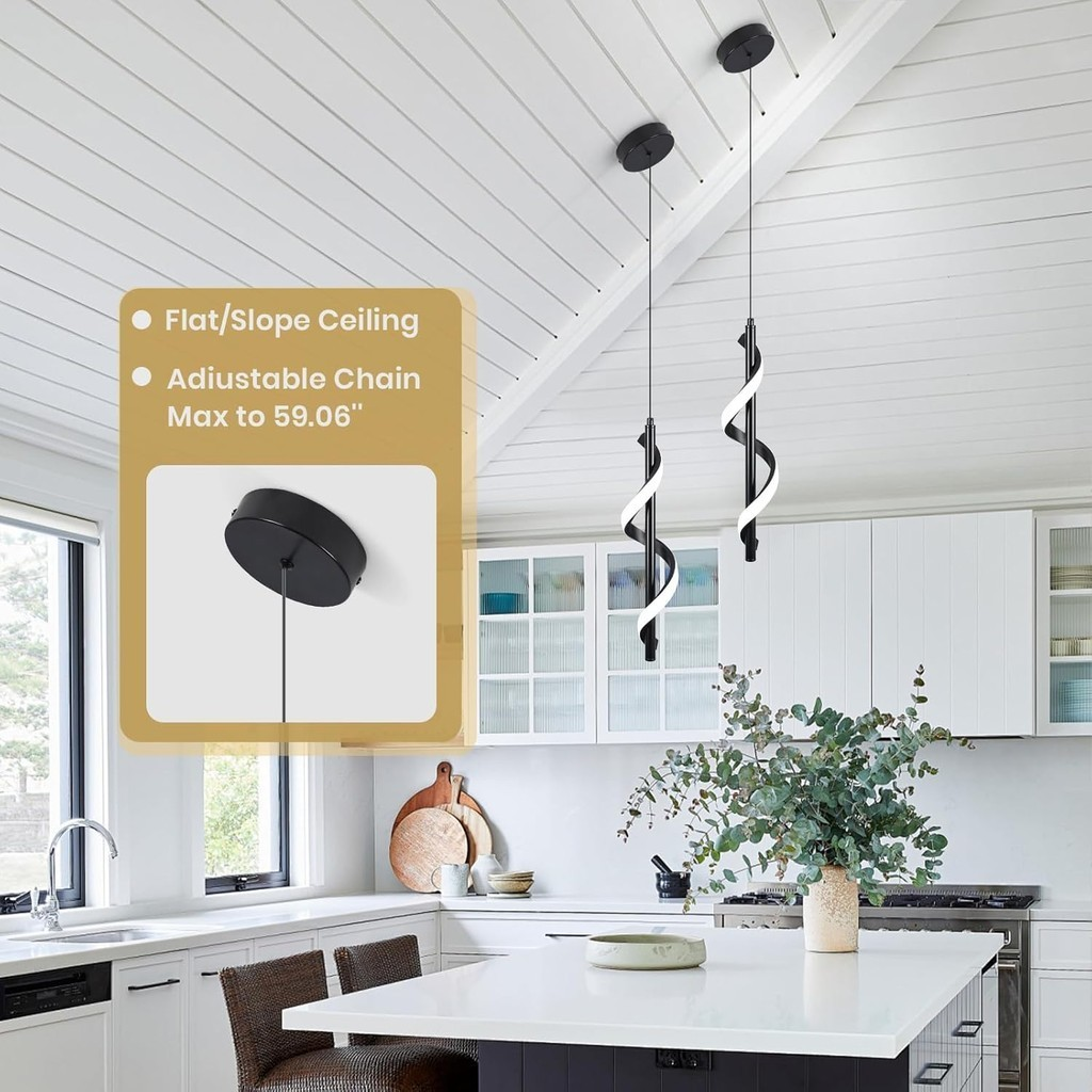 (3 cores em 1 luz) Lustre Pendente Luminária de Teto Led Dourado Decoração Minimalista Moderno para Sala Quarto Cozinha